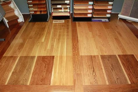 An engineered wood floor is different than regular wood floor, in that it is made up of a wood veneer ove. Samples | Honey oak cabinets, Red oak floors, Wood stain