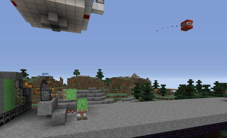 Tntキャノンをマイクラ初心者でも作れるように簡単に解説します 実例5点 マイクラモール