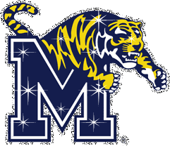 Memphis Tigers NCAA Final Four 2008 Glittering Clip Art Glitterized by FLMNetwork.com