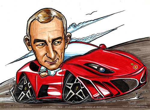 Toss them into a Ferrari pedal car and have mom and dad caricatures drawn up 