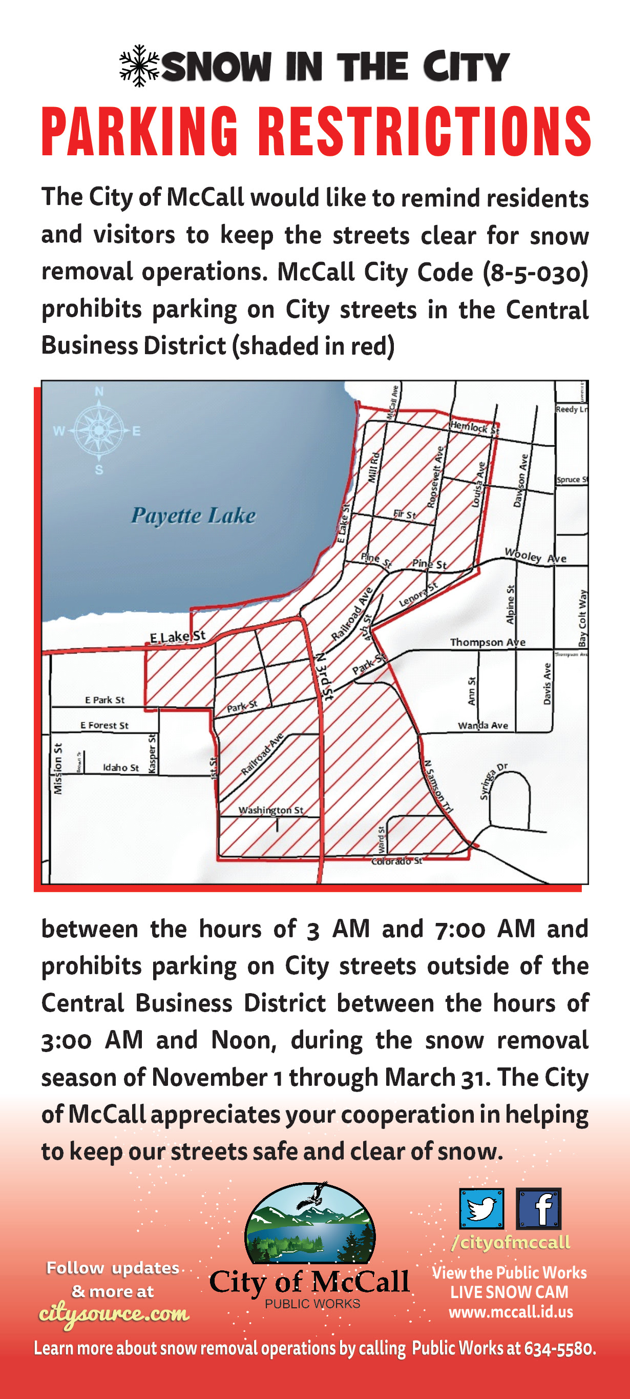 Official Website Of Mccall Idaho Snow In The City