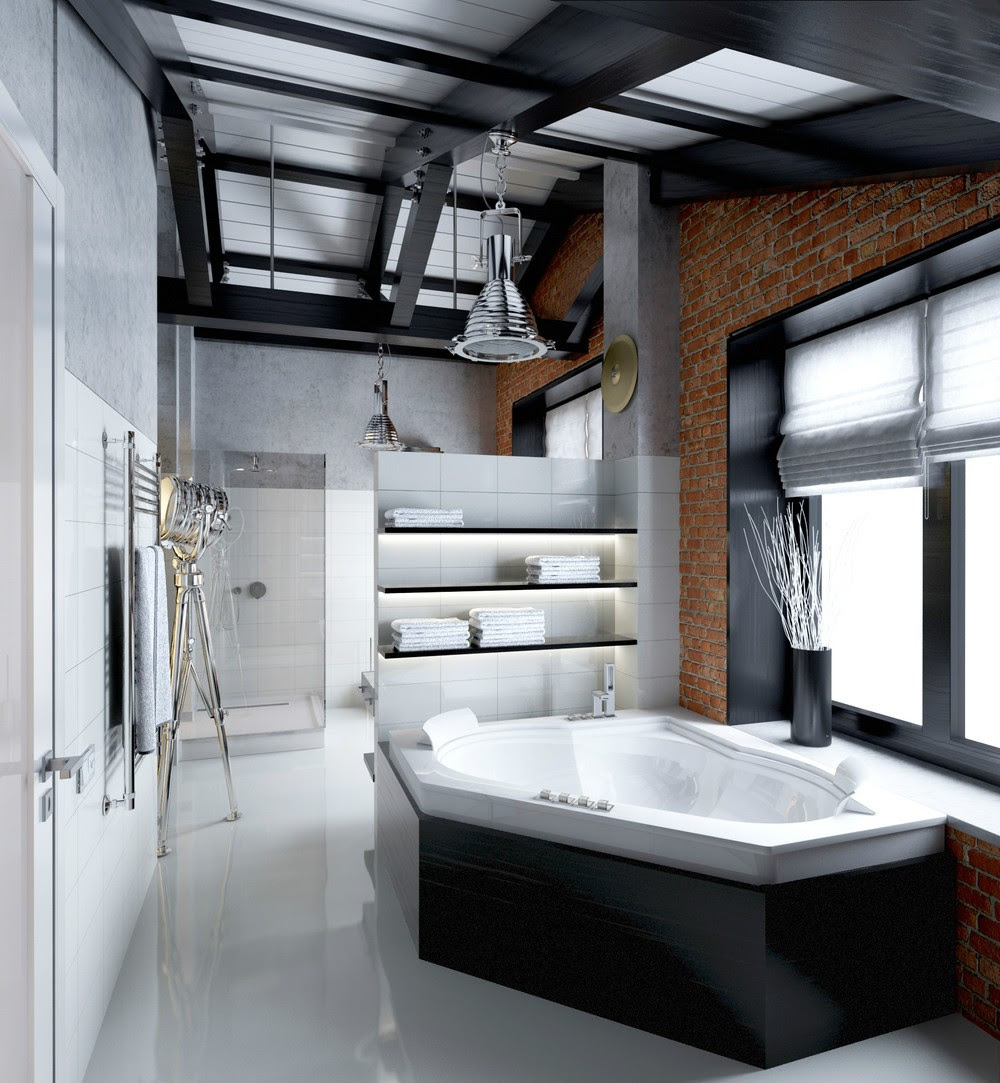 Masculine bathroom decor Interior Design Ideas Masculine bathroom decor Interior Design Ideas
