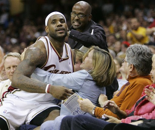 LeBron James no clothes