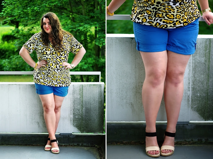 Große Größen Plus Size Fashion Blog yellow cobalt