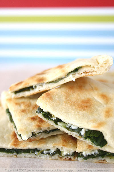 Turkish Gozleme- Spinach and Feta