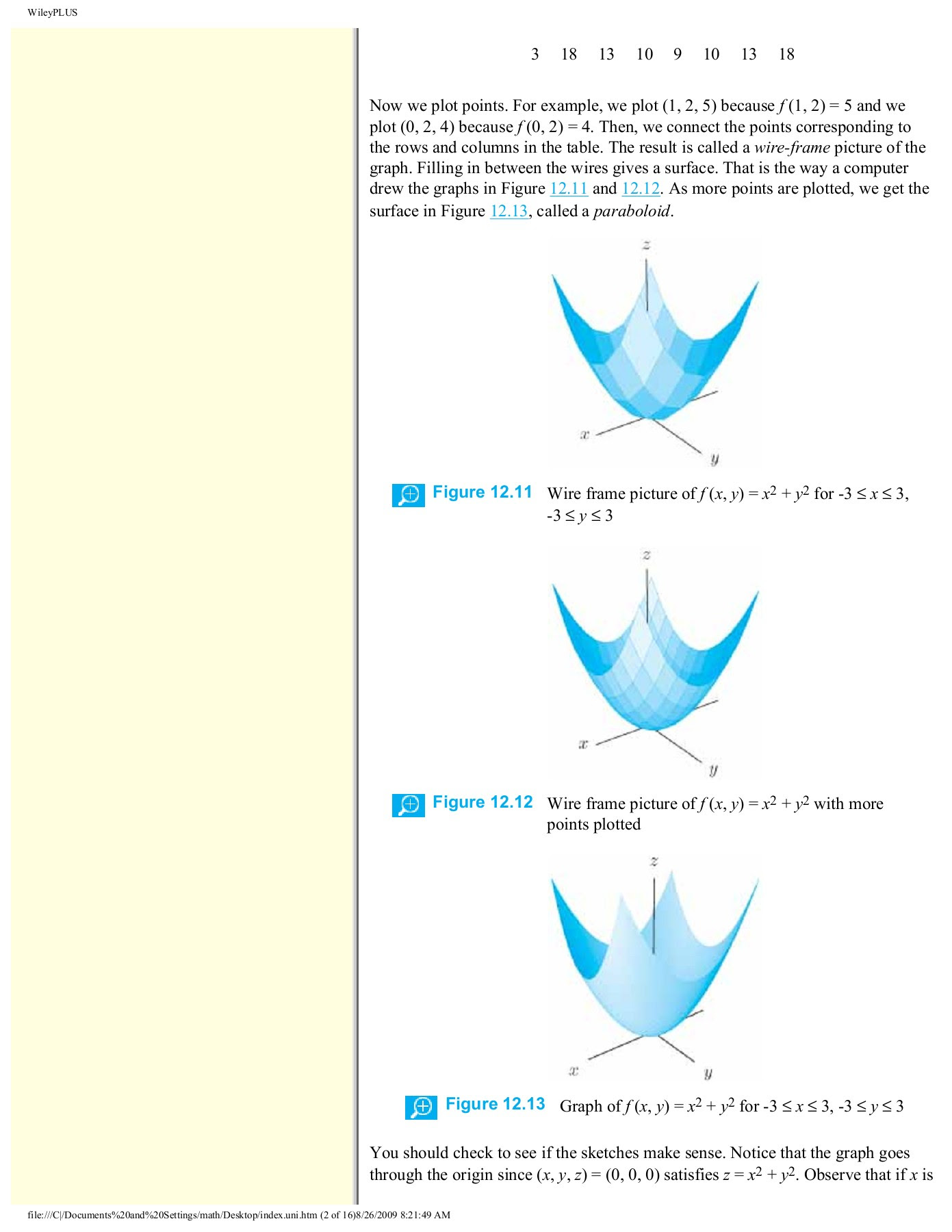 12 2 Graphs Of Functions Of Two Variables Visualizing A Flip Ebook Pages 1 16 Anyflip Anyflip