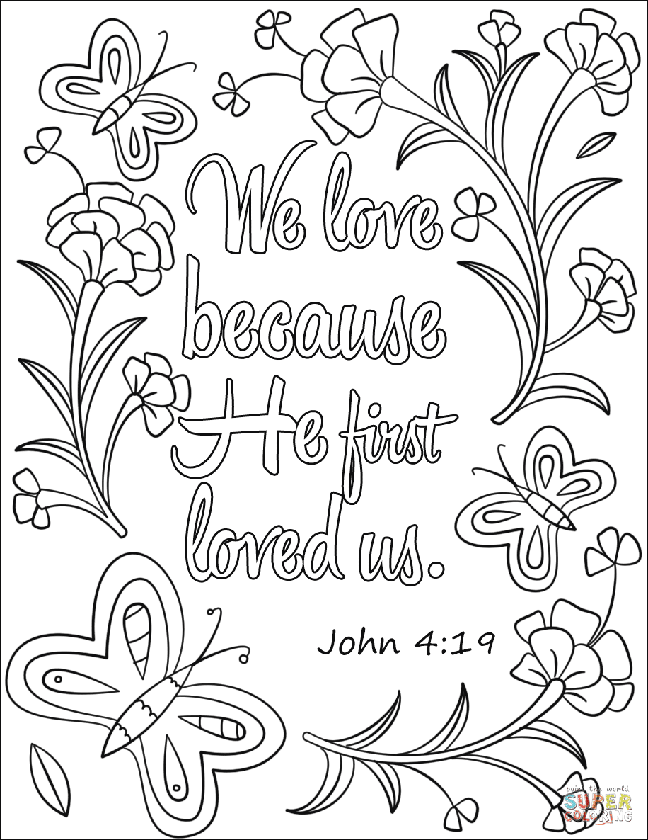 We Love Because He First Loved Us
