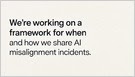 In response to the "wiki incident", OpenAI says it is working on a framework for reporting misalignment incidents during training, evaluation, and deployment (@openai)