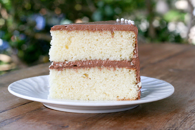 Flour Bakery - Yellow Cake with Fluffy Chocolate Ganache Frosting