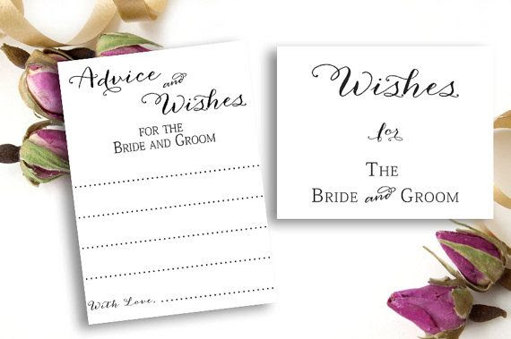 Wedding Well Wishes Cards, Free Wishes for Bride and Groom 