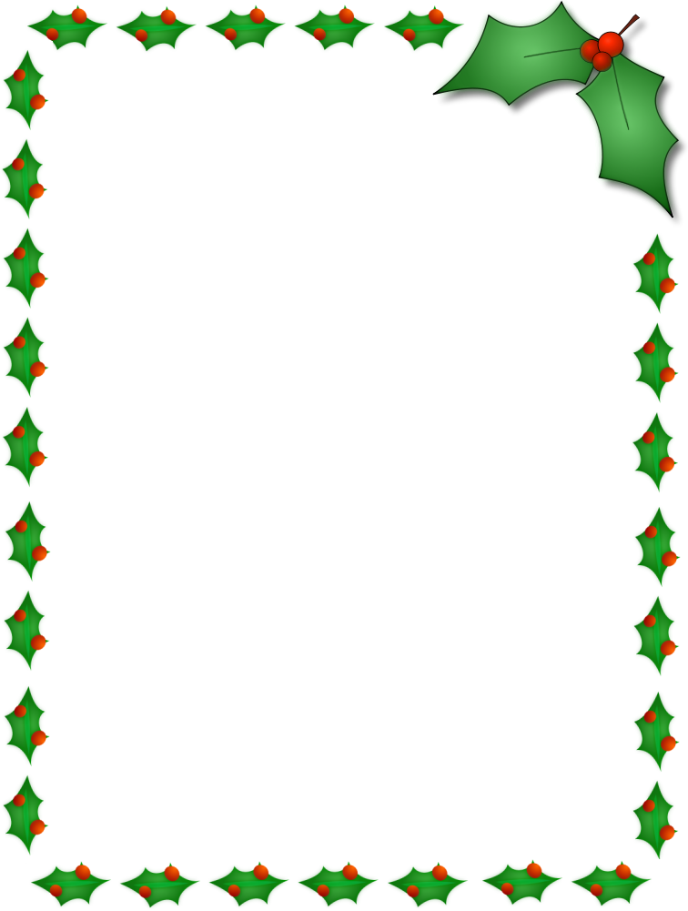 Christmas Holly Clip Art Border | quotes.lol-rofl.com