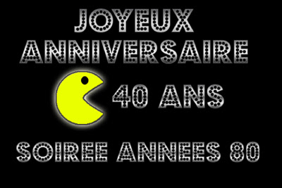 Invitation Anniversaire Annee 80