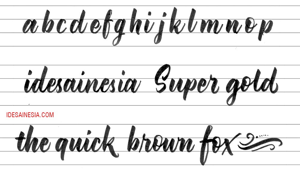 Tutorial Dasar Belajar Kaligrafi Dengan Brush Pen Idesainesia