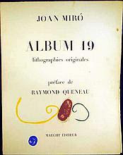 Joan Miro & Raymond Queneau ALBUM 19 PORTFOLIO PREFACE Original Limited Edition 1961 Lithographs Surrealism Modern Art