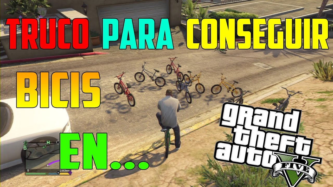 ¡Truco para conseguir bicis en GTA V! YouTube