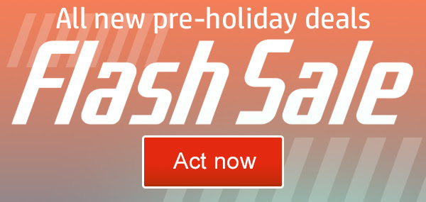 All new pre-holiday deals | Flash Sale | Act now
