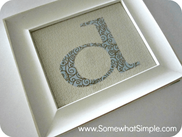 Framed Fabric Monogram