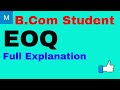 EOQ B.Com Students | Economic Order Quantity | B.Com | My Commerce Info