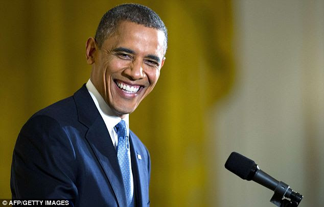 Focusing on the positive: Obama said that he hoped that by the end of the investigation the scandal would just be a side note to the legacy of Petraeus' long career