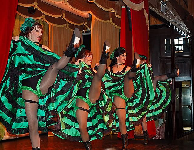 Can Can Girls at Far West Saloon, Port Aventura, Spain [enlarge]