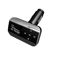 Car MP3 FM Transmitter - Modulator with Steering Remote, USB key port and SD/MMC card slot