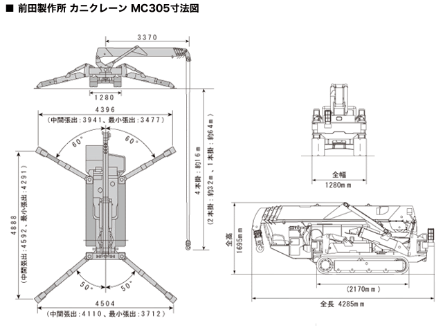 クローラクレーン カニクレーン 上田技研