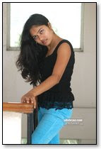 Suhasini Armpit Show in Black