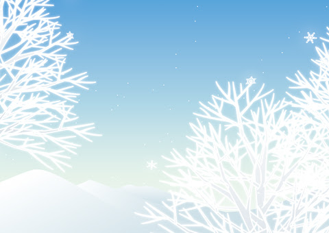 雪景色の朝 イラスト 彩box Com