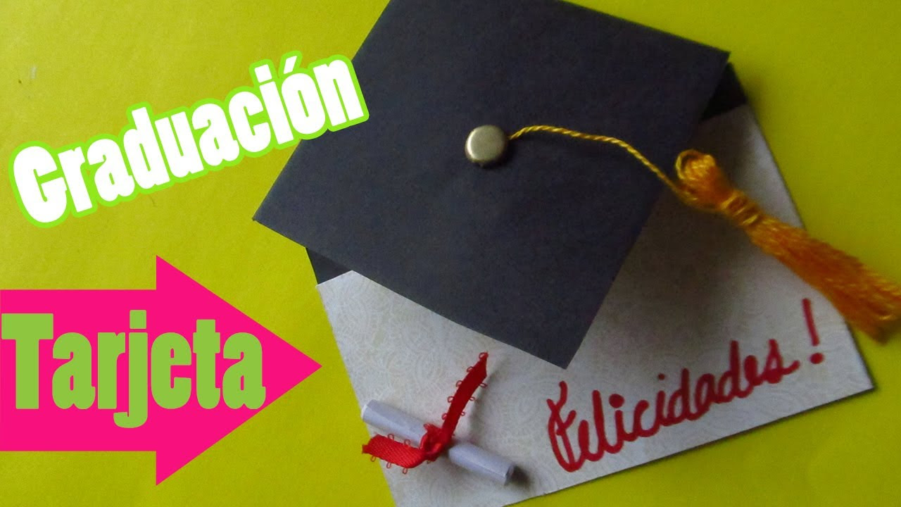Como hacer una Tarjeta para GRADUACION (super fácil y 