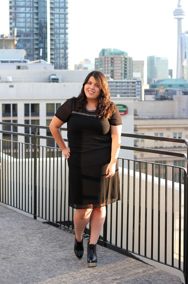 Carmakoma Kadina Jacket Junarose Embellished Shift Dress plus size fashion plus size toronto canada fashion acne atacoma wedges