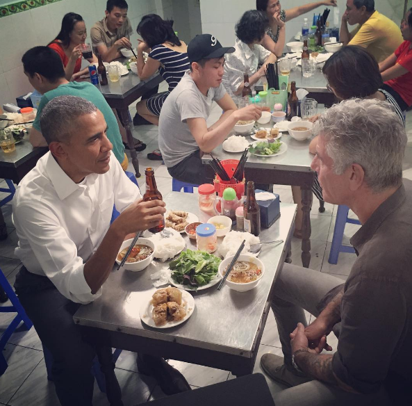 Obama anthony bourdain