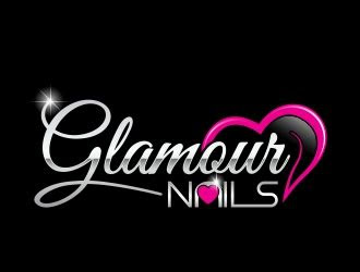 glamour nails logo design hourslogocom