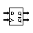 D flip flop symbol