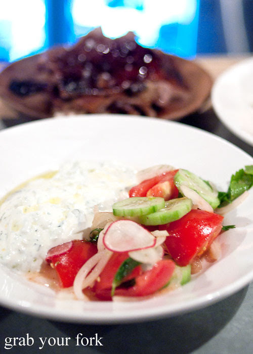 yoghurt and village salad at freda's chippendale