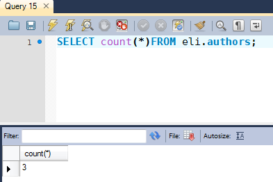 Select count * from