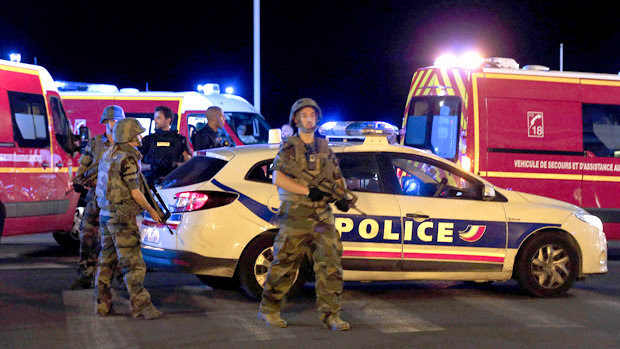 Terrorist attacks in Nice in France