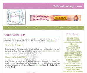 Cafeastrology.com: Cafe Astrology Astrology Signs, Horoscopes, Love