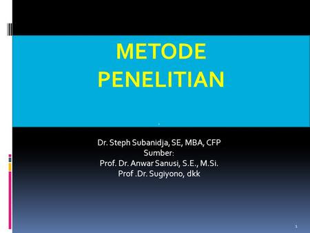 Masalah Penelitian, Kerangka Pemikiran & Hipotesis Oleh 