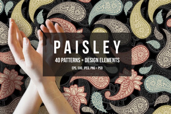 Crella Paisley Patterns Collection Pattern by ilonitta.r Compatible with Cameo Silhouette Studio, Cricut and other cutting machines for any crafting projects.