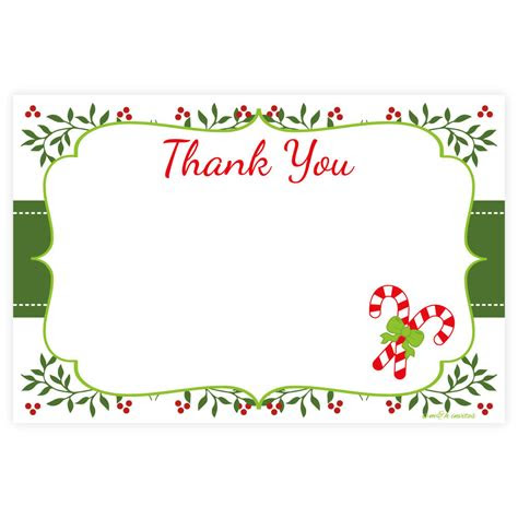 You are receiving 4 pages of 8 different thank you cards that can be given to your students with a personalized message you write inside. holiday candy cane thank you note cards madison and hill