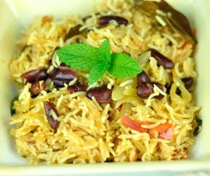 RAJMA PULAO – EASY KIDNEY BEAN RECIPES