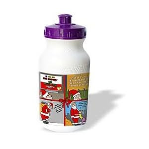 Rich Diesslins Funny Christmas Cartoons - Santa Tries to Compete with Company Christmas Commercials - Water Bottles