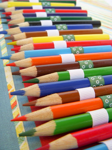 CMW close up of colored pencils