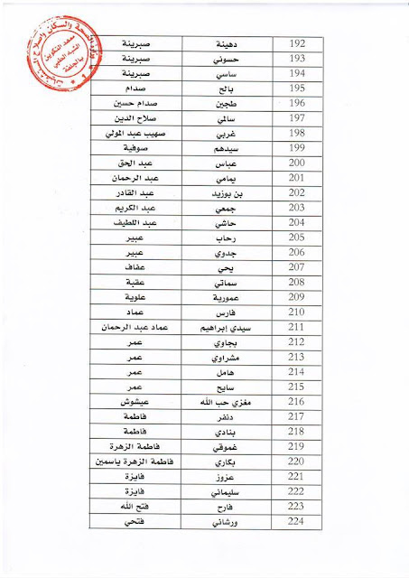 نتائج مساعد التمريض 2015 بسكرة