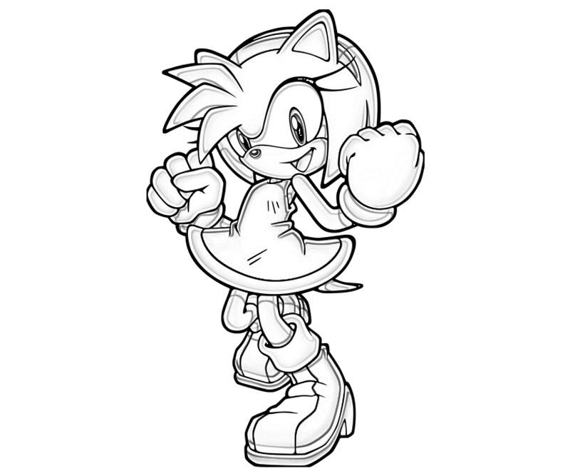 Amy rose coloring pages to download and print for free