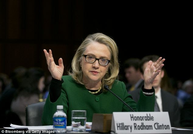 Then-Secretary of State Hillary Clinton told the Senate Foreign Relations Committee in January 23 that it mattered little why the Benghazi diplomatic compound was attacked: 'What difference, at this point, does it make?'