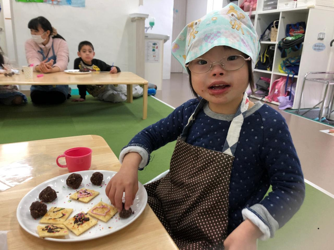 放デイ チョコレート作り こぱんはうすさくら磐田城之崎教室