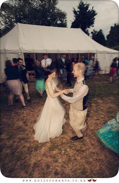 Céilidh dancing at wedding outdoors Suffolk - Hello Romance