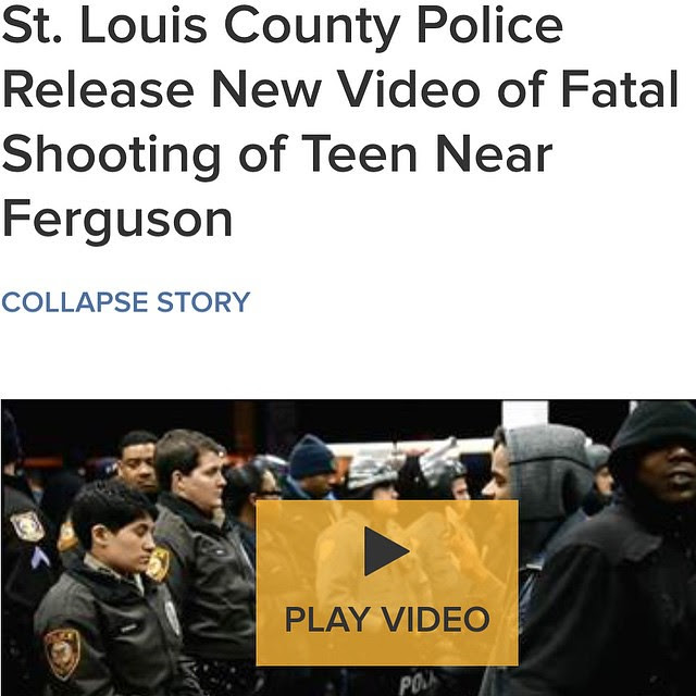Police on Wednesday released three videos of the fatal shooting of a black teenager by a white officer at a gas station not far from Ferguson, Missouri. <-- This must be the new fantasy football for cops.