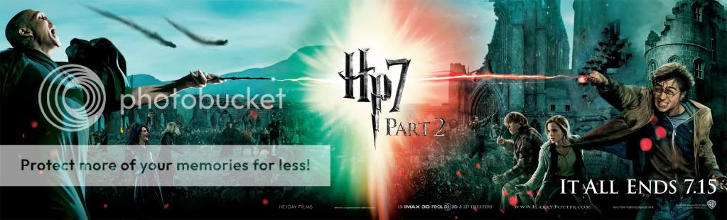 Harry Potter 7-2 evil vs good forces banner